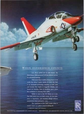 Rolls-Royce T-45 Navy Jet Aircraft Print Ad 1994 Training Plane