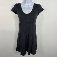 Derek Heart Knit Dress sz M Gray Soft Grunge Whimsigoth Boho Indie XB57