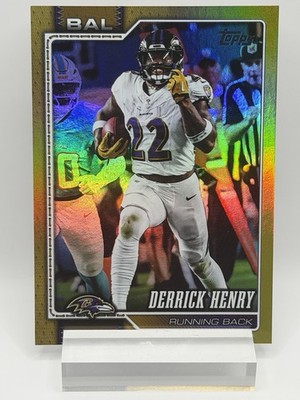 2026 Topps Flagship Derrick Henry Gold 22/50 JERSEY MATCH Ravens