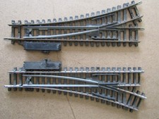 Pair  Hornby  Points  R.612  &  R.613  Rail Track  Nickel / Silver   HO/OO Gauge