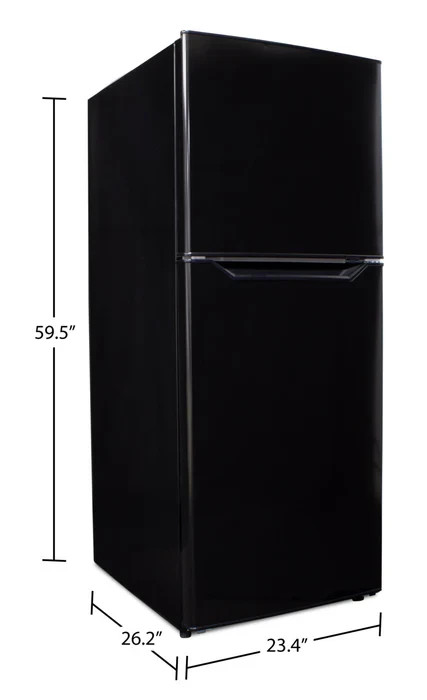 Danby 23.4" 10.1 Cu. Ft. Top-Mount Refrigerator - Black - DFF101B1BDB - NIB