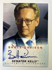 2000 Topps X-Men The Movie Auto Bruce Davison as Senator Kelly Autograph Card
