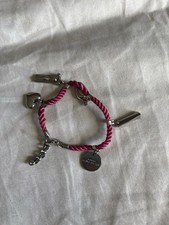 Givenchy Parfums Charm Bracelet Pink Rope Sil...