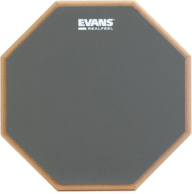 Evans RealFeel Single-sided Practice Drum Pad - 12-inch