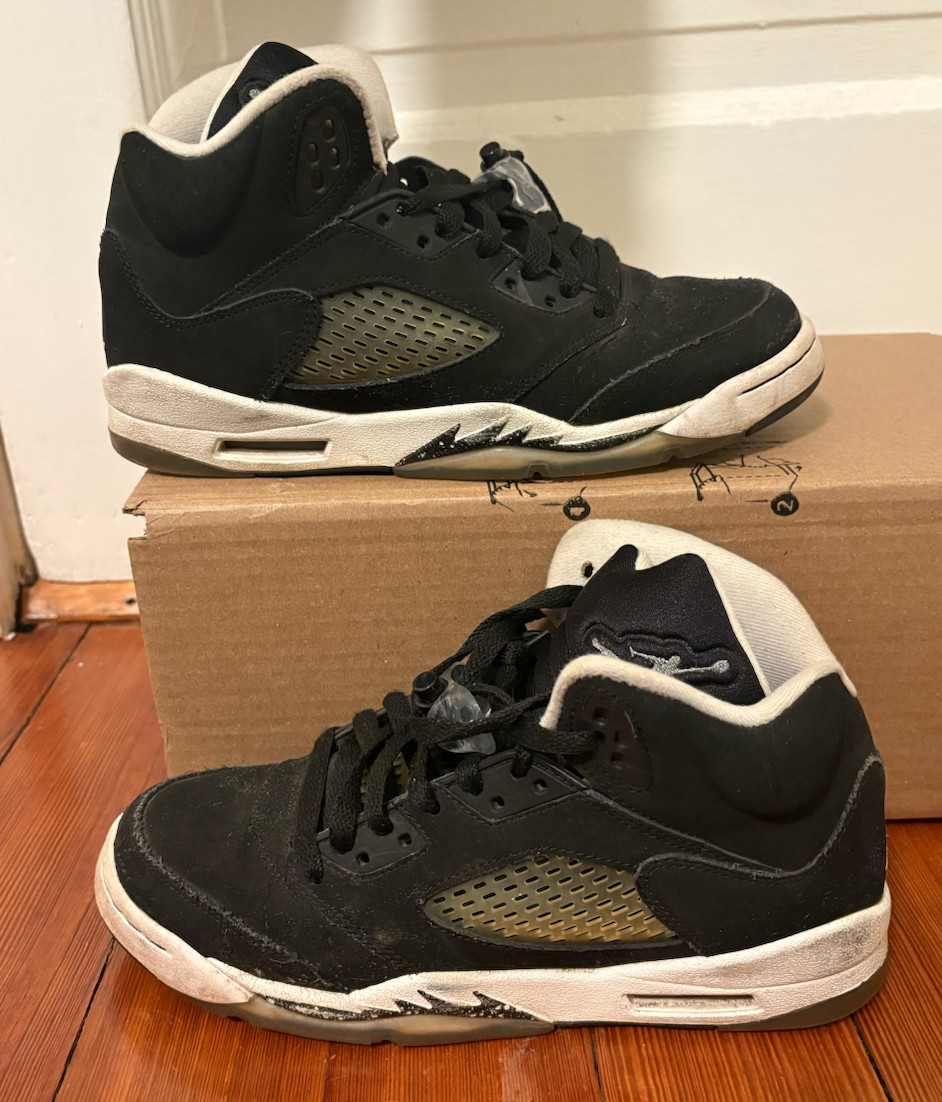 Nike Air Jordan 5 Retro Oreo 5 - SMOKED 136027-035 Size 6.5Y
