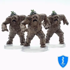 Mudwretch x3 - Bog Dwellers Pathfinder Battles D&D Earth Elemental Miniature