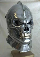 Medieval Demon Helmet – Knight Armor Replica | Steel Cosplay & Reenactment