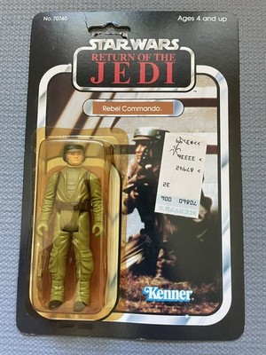   Rebel Commando Vintage Star Wars ROTJ 65 Back MOC- very clean and gradable