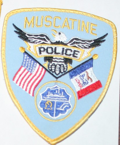 MUSCATINE POLICE Iowa Used Worn IA PD patch