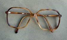 Vintage Tara 580 Eyeglasses Amber Tortoiseshell 56-15 Oversized Retro Frame