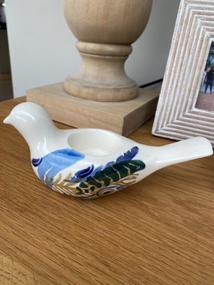 Emma Bridgewater seltener Teelichthalter Pfauenfedertaube zuerst unbenutzt