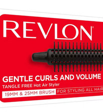 Revlon Essentials Tangle-Free Hot Air Styler 2 Brush Attachments Box Manual