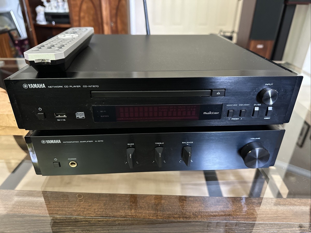 YAMAHA CD NT670 , Amp A 670 70W DAC, MUSIC CAST, NET RADIO