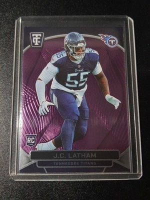 JC Latham - Totally Certified Football 2024 - Tennessee Titans - Purple - RC