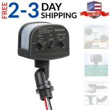 240-Degree Replacement Motion Sensor, Adjustable LUX5-300 & Time & Detection ...