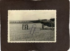 F9) Foto Luftwaffe Flugzeug Flieseler Störch Offizier Pilot  .