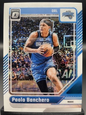 JERSEY NUMBER MATCH 2024-25 Panini Optic Prizm Paolo Banchero White 05/15 #131