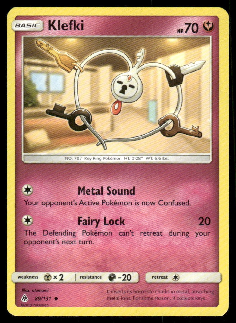 Klefki 89/131 Uncommon Forbidden Light Pokemon Lightly Played