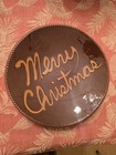 Vintage 9" Merry Christmas Redware Plate PA 1989 C.H. Foltz
