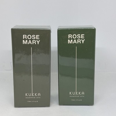Lot of 2 Kukka Rosemary Essential Oil - 4 fluid ounces each - 2027