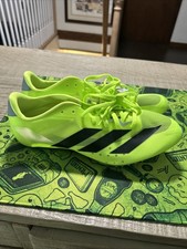 Adidas Adizero Sprintstar Size 9 Lucid Lemon Black - New W/Spikes 