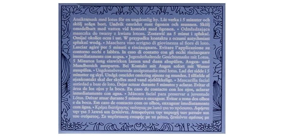 Mascarilla de rescate Fresh Lotus Youth Preserve - 30 ml | Tratamiento exfoliante estimulante del brillo Foto 3 de 4