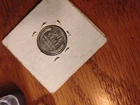 US One Cent and Roosevelt Dime Coins in Holder, Uncertified Collectible US Coins