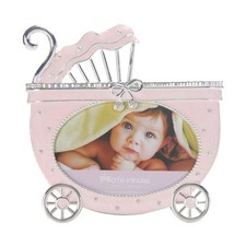 Enamel Baby Carriage Picture Frame-Baby Gifts