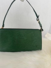 Louis Vuitton Pochette Accessoires 24 Green Epi Leather Gold Tone Hardware