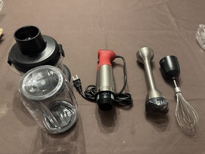 New! Vitamix 5-Speed Immersion Blender 4-Piece Deluxe Bundle Red
