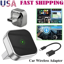 2-in-1 Wireless Apple CarPlay / Android Auto Adapter USB Plug&Play Dongle 2025