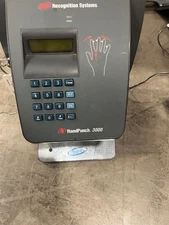 Recognition Systems Handpunch 3000 Employee Handpunch Scanner Time Clock HP-3000