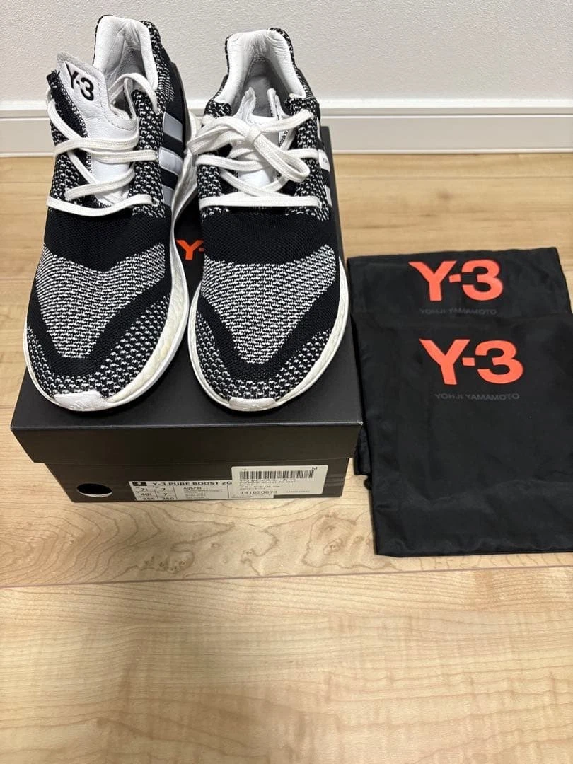 Adidas Y-3 Pureboost ZG Black White for sale | eBay
