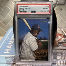 1997 Fleer David Arias (Ortiz) #512 HOF RC Minnesota Twins PSA 10 GEM MT