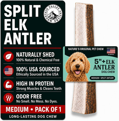 Mountain Valley Elk Antlers for Dogs - 100% Natural & Organic Chew for Aggressi