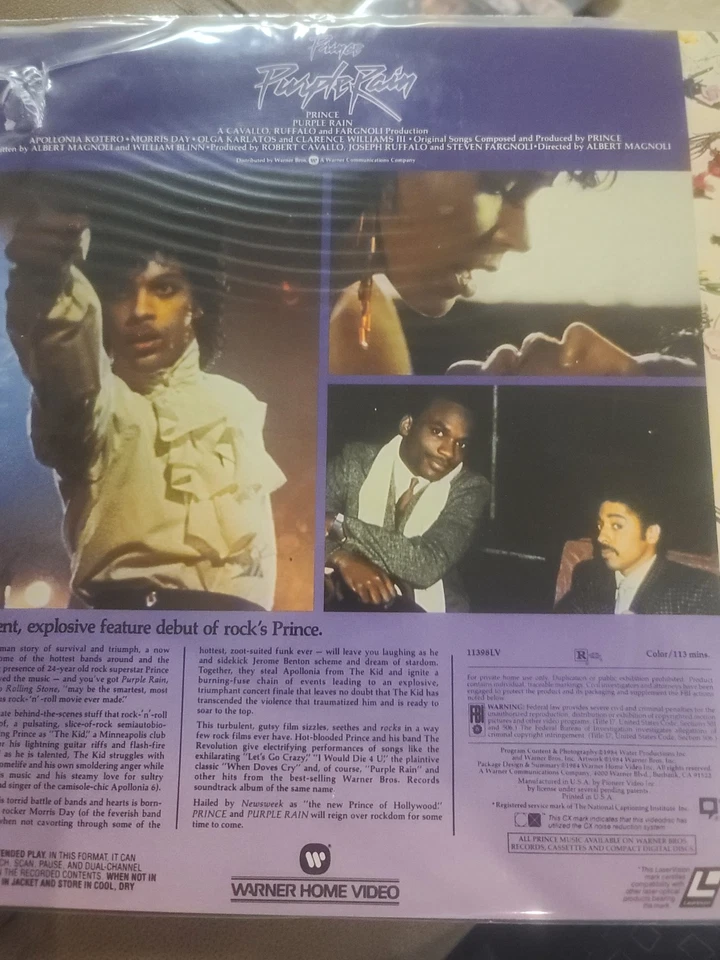 Purple Rain PRINCE (1984 LASERDISC) RARE NEW opened - Image 3 of 4