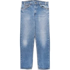 Vintage 90'S Levi's 505 Regular Fit Straight Leg Tapered Denim Pants with Or...