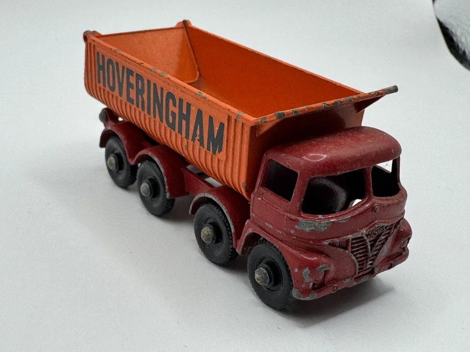 Caja de cerillas vintage Lesney No. Camión diecast volquete Hoveringham 17 hecho en Inglaterra Foto 3 de 4