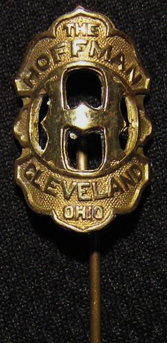 ANTIQUE 1890's "THE HOFFMAN" BICYCLE ADVERTISING STICK PIN - CLEVELAND OH OHIO