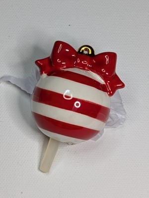 Nora Fleming Deck The Halls Ball Mini Ornamental Winter Keepsake Charm ceramic