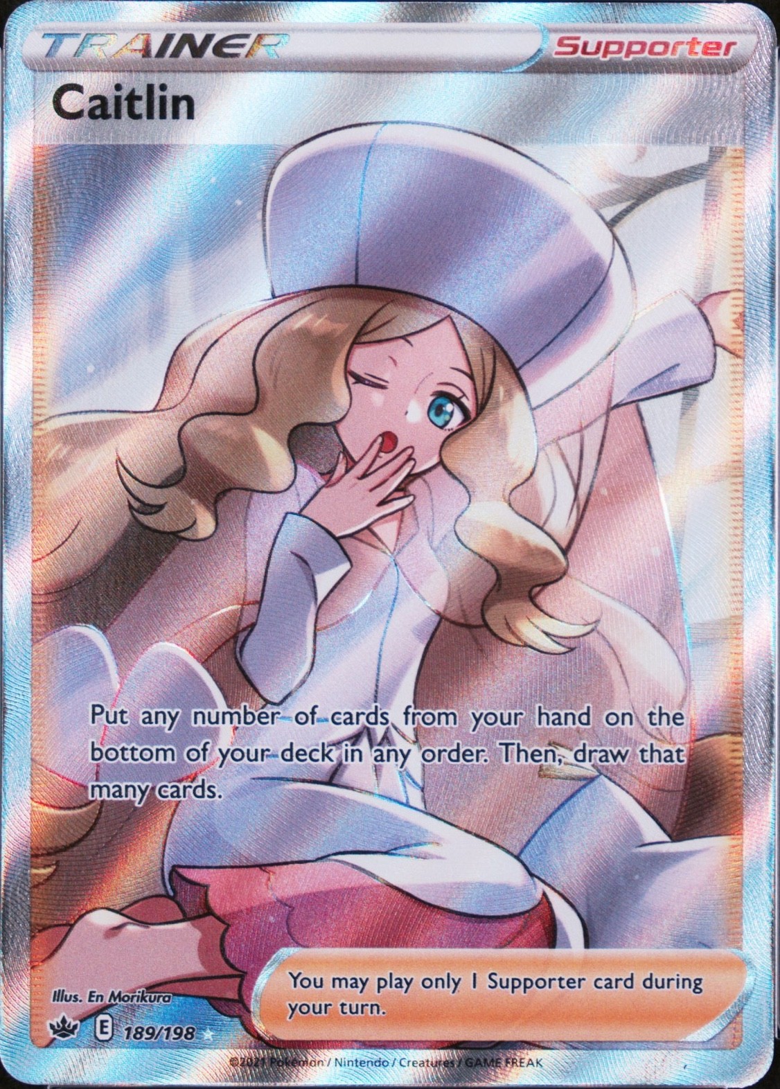 Caitlin - 189/198 - Pokemon Chilling Reign 2021 Full Art Trainer Card Mint M/NM+