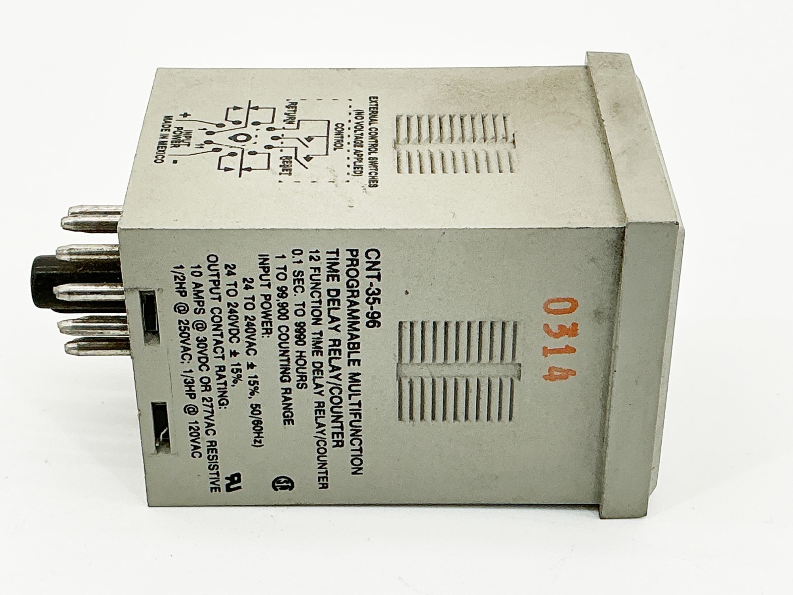 New Potter Brumfield CNT-35-96 Programmable Time Delay Relay 24V 10A - No Box