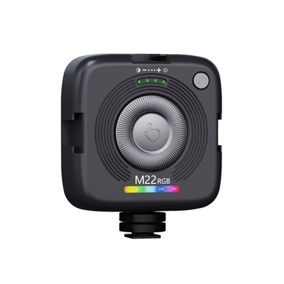 Kompaktes RGB LED Fülllicht 7,6x7,6x3,5cm für mobile Fotografie und Live Video