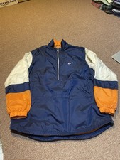 Vintage 2000s Nike Blue And Orange Kids Size Medium Windbreaker
