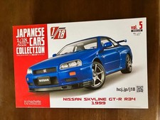NISSAN SKYLINE GT-R R34 1999 1/18 scale domestic famous car collection