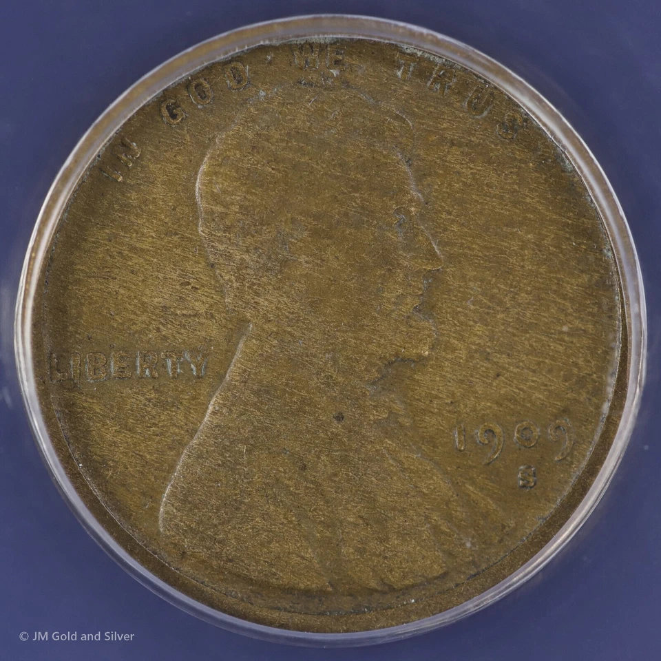 1909 S 1C Lincoln Wheat Cent ANACS VG 10 Very Good - Image 3 of 4