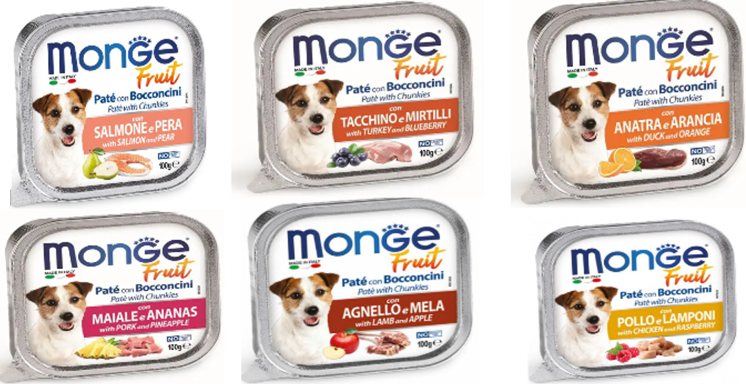 Monge Cane Fruit Vaschetta Adulto Agnello & Mela 100 Gr - Immagine 4