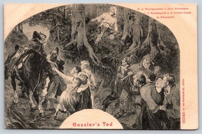 Postcard Gessler's Tod Switzerland V1