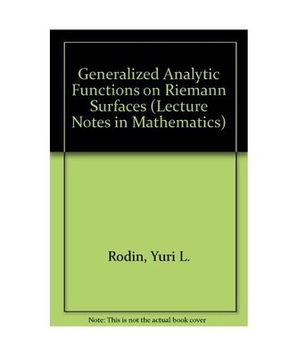Generalized Analytic Functions on Riemann Surfaces 