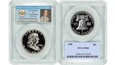 1958 Franklin Half Dollar 50C PCGS PR66